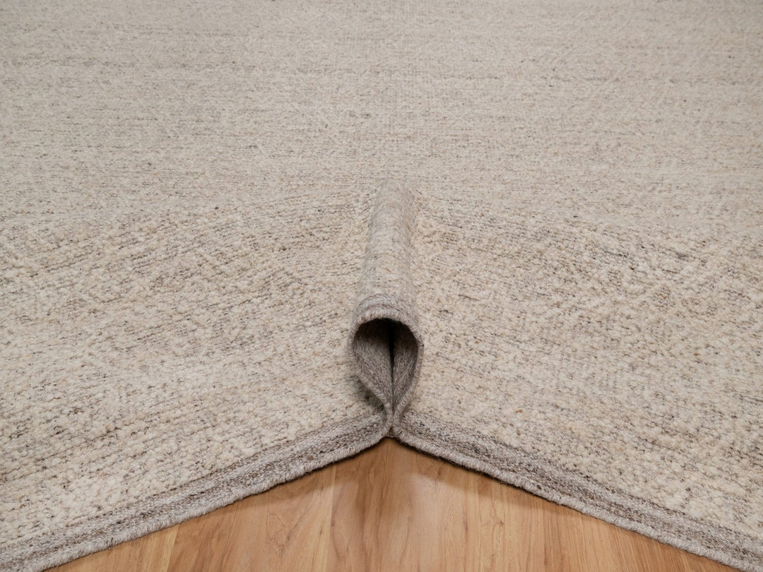 9'2" x 12'0" New Hand Knotted Brown Wool Rectangle Oriental Rug - MOA10292232