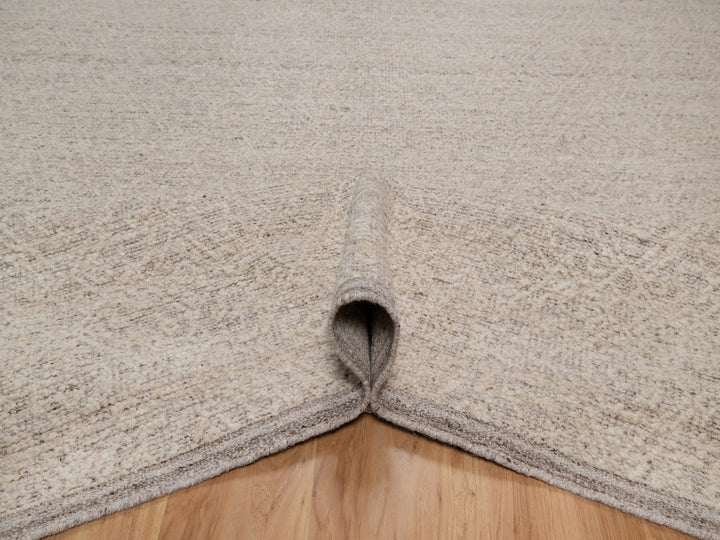 9'2" x 12'0" New Hand Knotted Brown Wool Rectangle Oriental Rug - MOA10292232