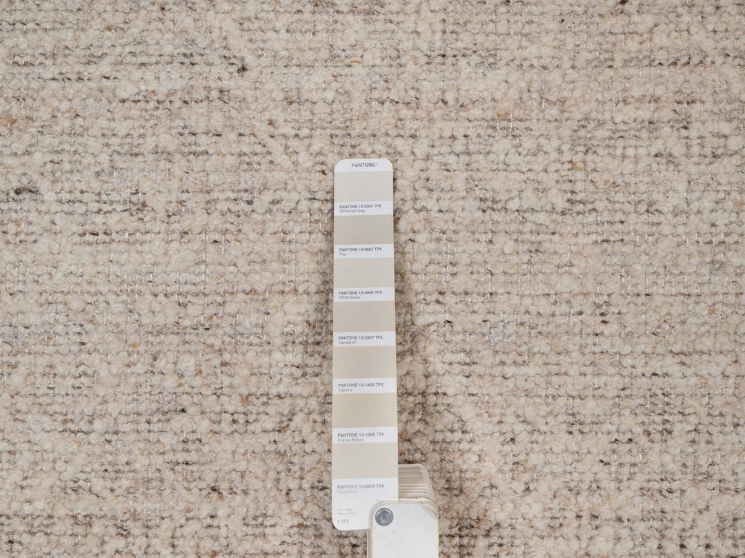 9'2" x 12'0" New Hand Knotted Brown Wool Rectangle Oriental Rug - MOA10292232