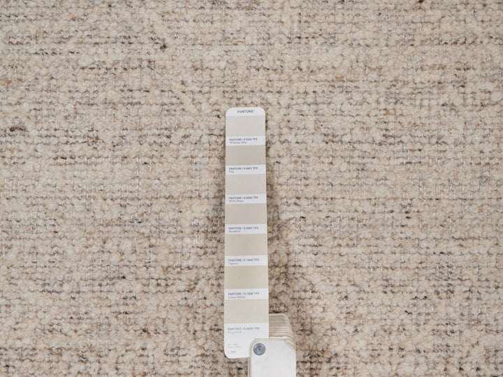 9'2" x 12'0" New Hand Knotted Brown Wool Rectangle Oriental Rug - MOA10292232