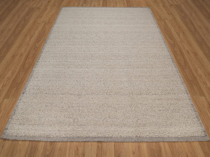 8'0" x 10'1" New Hand Knotted Brown Wool Rectangle Oriental Rug - MOA10292233