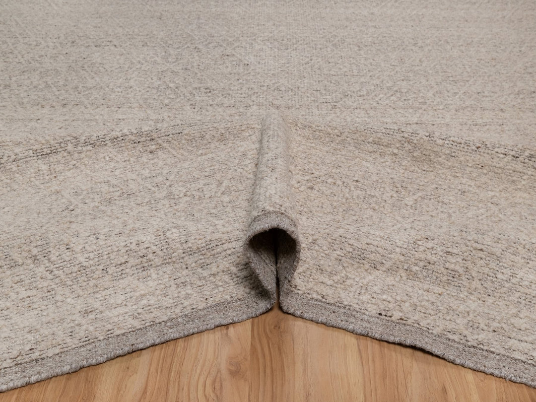 8'0" x 10'1" New Hand Knotted Brown Wool Rectangle Oriental Rug - MOA10292233