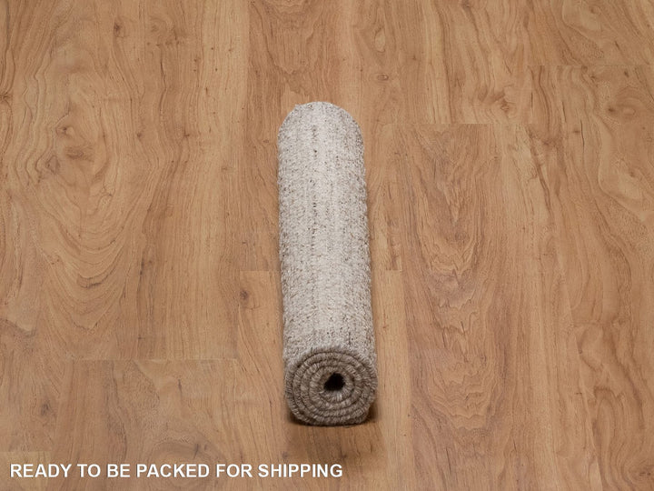 2'0" x 3'2" New Hand Knotted Brown Wool Rectangle Oriental Rug - MOA10292235