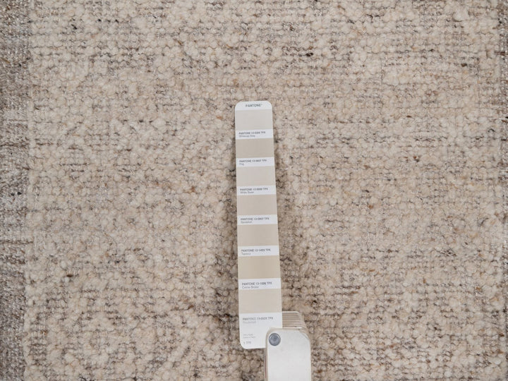 2'0" x 3'1" New Hand Knotted Brown Wool Rectangle Oriental Rug - MOA10292236