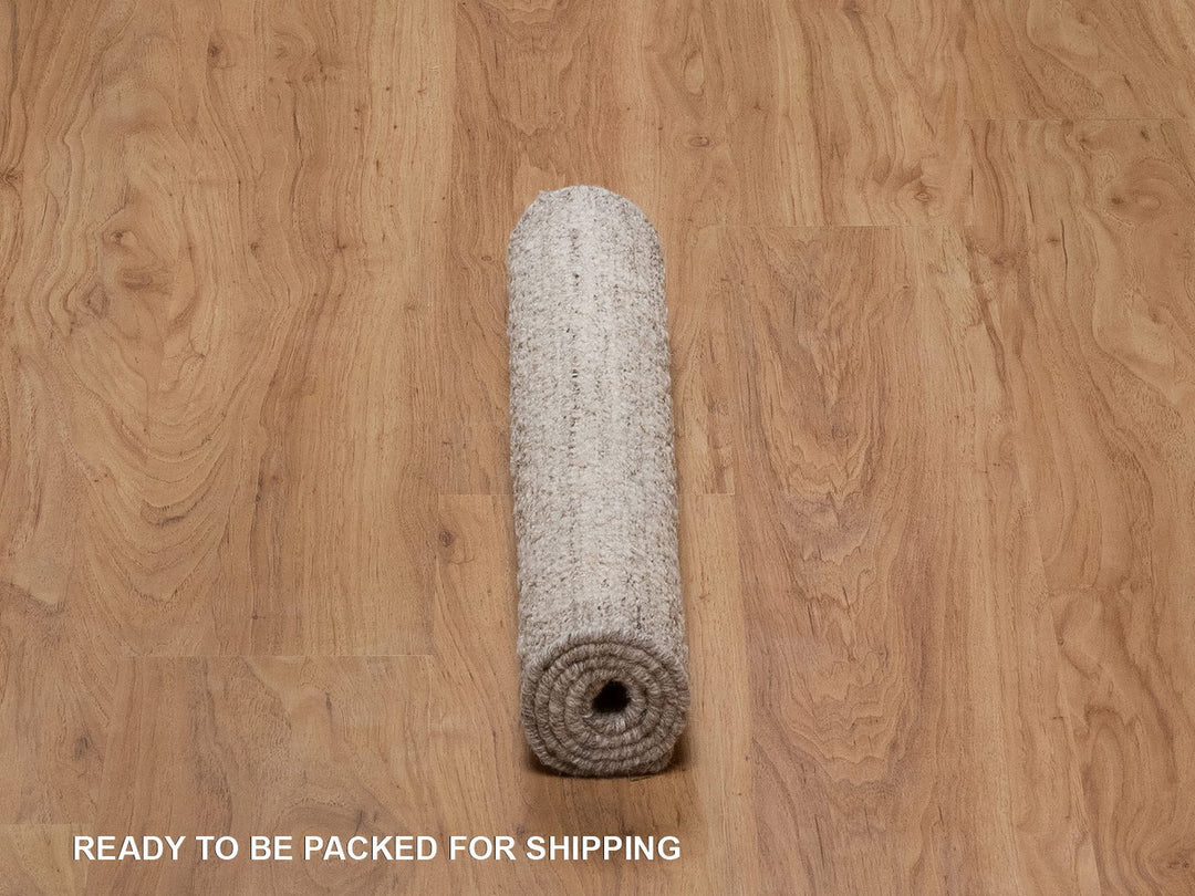 2'0" x 3'1" New Hand Knotted Brown Wool Rectangle Oriental Rug - MOA10292236