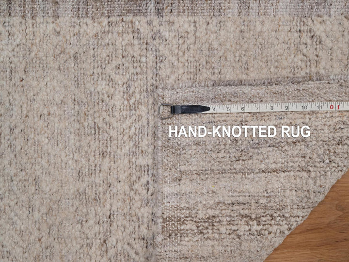 2'0" x 3'1" New Hand Knotted Brown Wool Rectangle Oriental Rug - MOA10292236