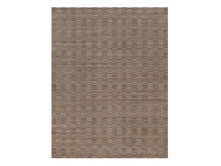 9'1" x 12'0" New Hand Loomed Brown Polyester Rectangle Oriental Rug - MOA10292238