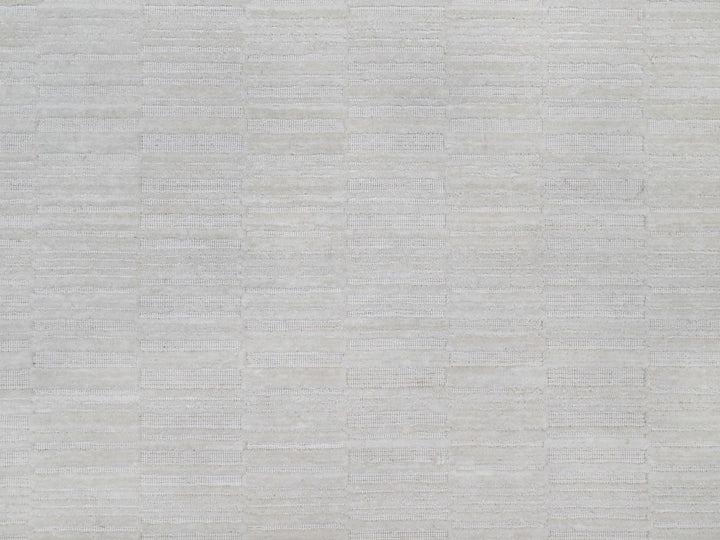 6'0" x 6'0" New Hand Loomed Ivory Wool Round Oriental Rug - MOA10292241