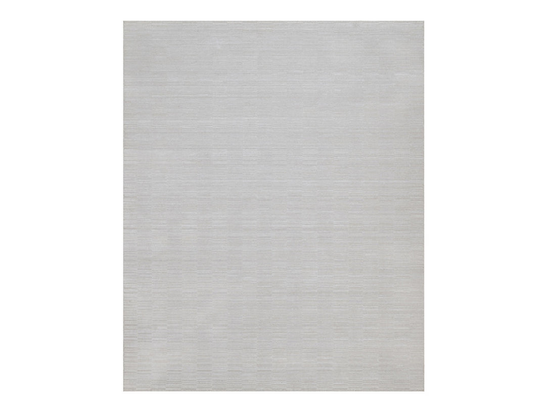 8'0" x 10'0" New Hand Loomed Ivory Polyester Rectangle Oriental Rug - MOA10292244