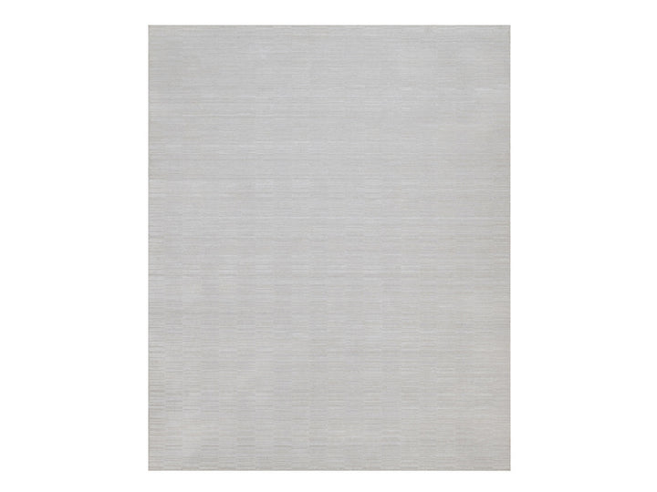 8'0" x 10'0" New Hand Loomed Ivory Polyester Rectangle Oriental Rug - MOA10292244