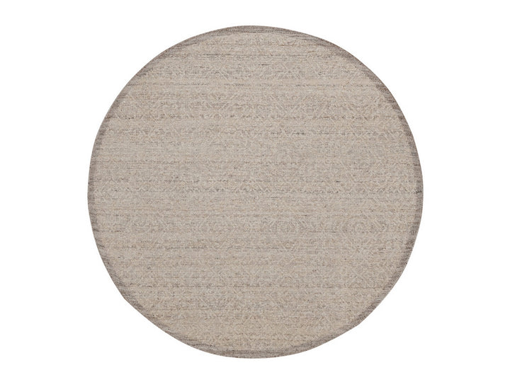 5'10" x 5'10" New Hand Knotted Brown Wool Round Oriental Rug - MOA10292245