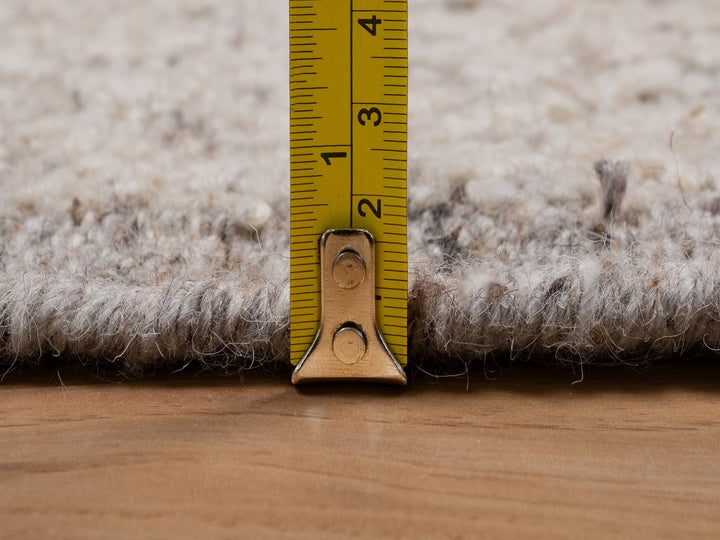 5'10" x 5'10" New Hand Knotted Brown Wool Round Oriental Rug - MOA10292245