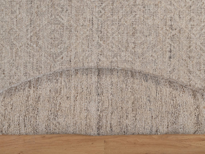 5'11" x 5'11" New Hand Knotted Brown Wool Round Oriental Rug - MOA10292246