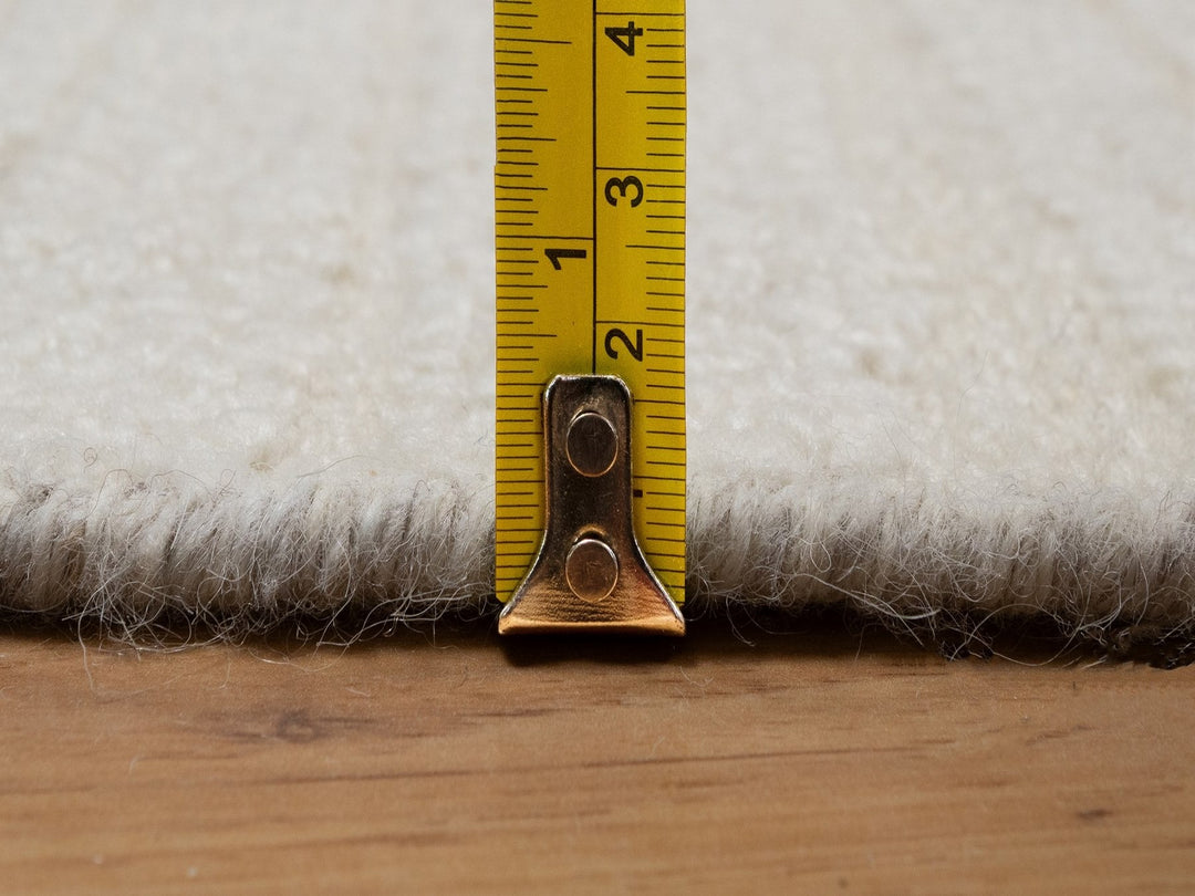 2'7" x 11'11" New Hand Knotted Ivory Wool Runner Oriental Rug - MOA10292247