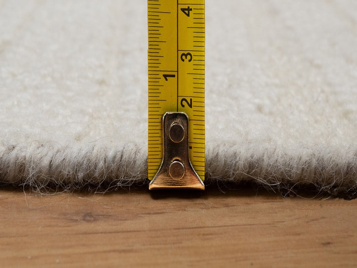 2'7" x 11'11" New Hand Knotted Ivory Wool Runner Oriental Rug - MOA10292247