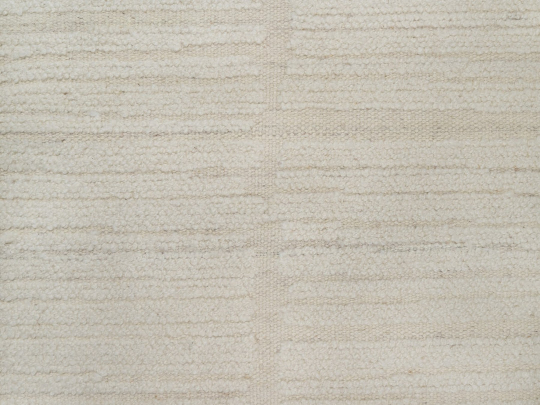 2'6" x 10'3" New Hand Knotted Ivory Wool Runner Oriental Rug - MOA10292249