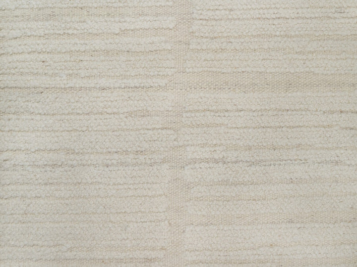 2'6" x 10'3" New Hand Knotted Ivory Wool Runner Oriental Rug - MOA10292249