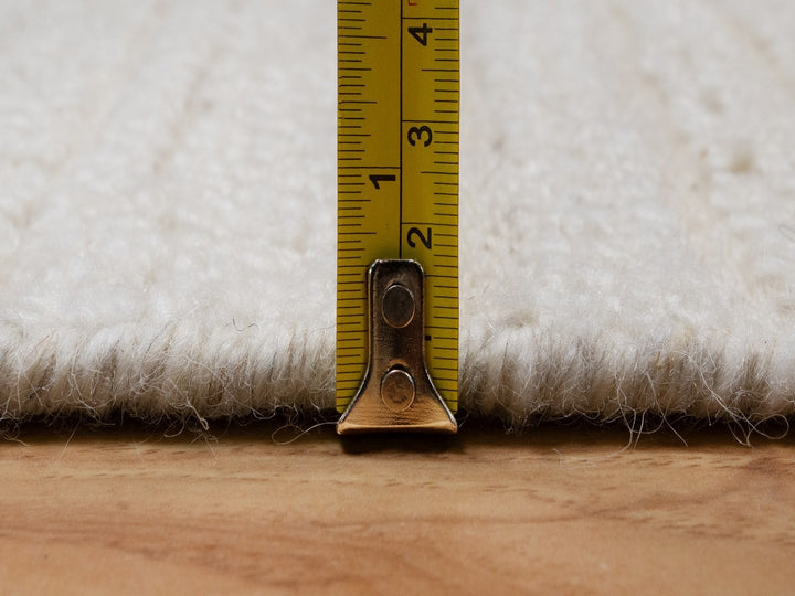 2'6" x 8'0" New Hand Knotted Ivory Wool Runner Oriental Rug - MOA10292252