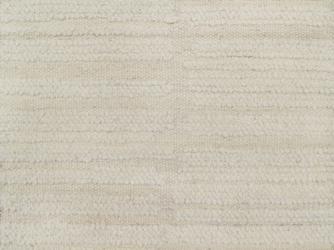 1'11" x 3'1" New Hand Knotted Ivory Wool Rectangle Oriental Rug - MOA10292257