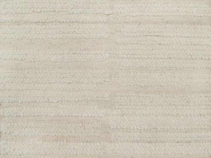 1'11" x 3'1" New Hand Knotted Ivory Wool Rectangle Oriental Rug - MOA10292257