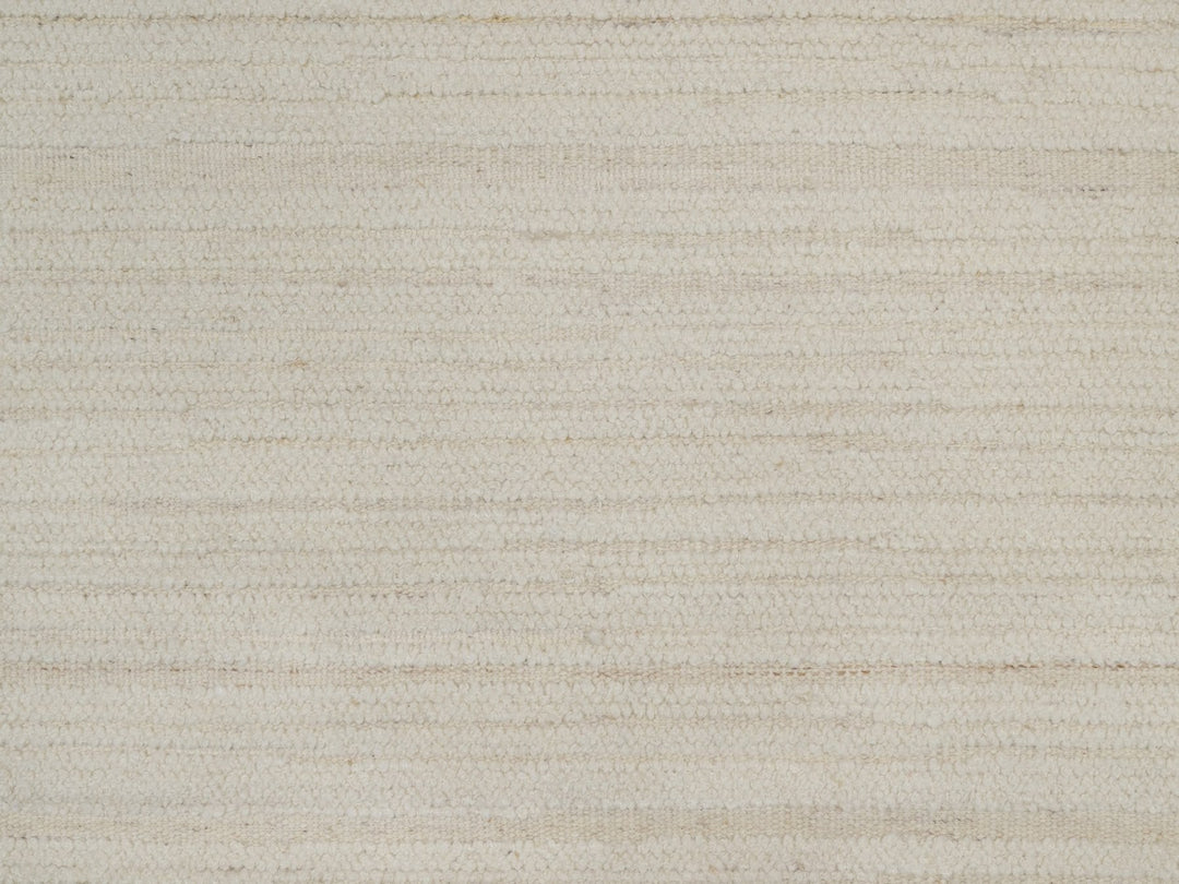 6'0" x 6'0" New Hand Knotted Ivory Wool Round Oriental Rug - MOA10292258