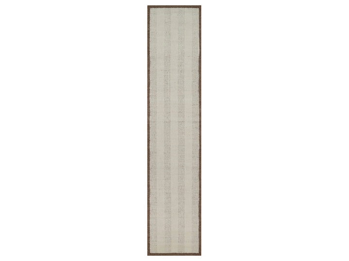 2'6" x 11'10" New Hand Knotted Ivory Wool Runner Oriental Rug - MOA10292261