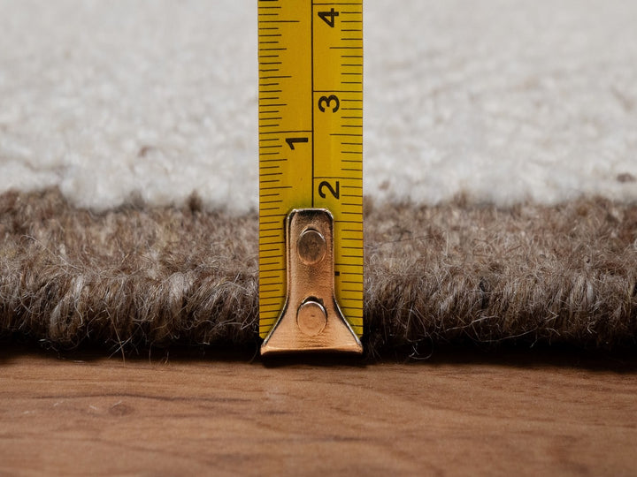 2'6" x 11'10" New Hand Knotted Ivory Wool Runner Oriental Rug - MOA10292261