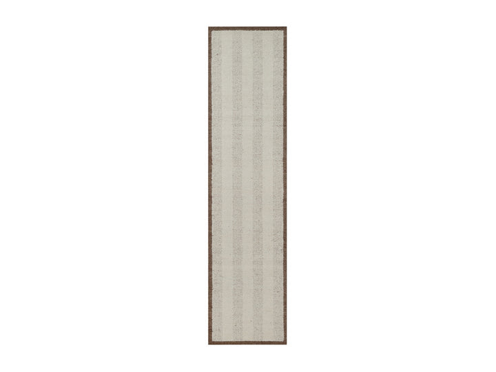 2'5" x 10'1" New Hand Knotted Ivory Wool Runner Oriental Rug - MOA10292263