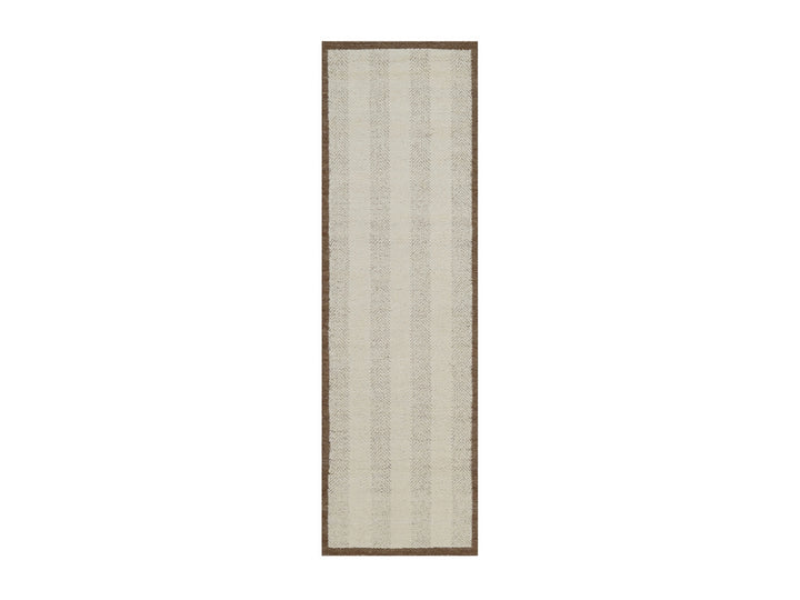2'5" x 8'2" New Hand Knotted Ivory Wool Runner Oriental Rug - MOA10292264