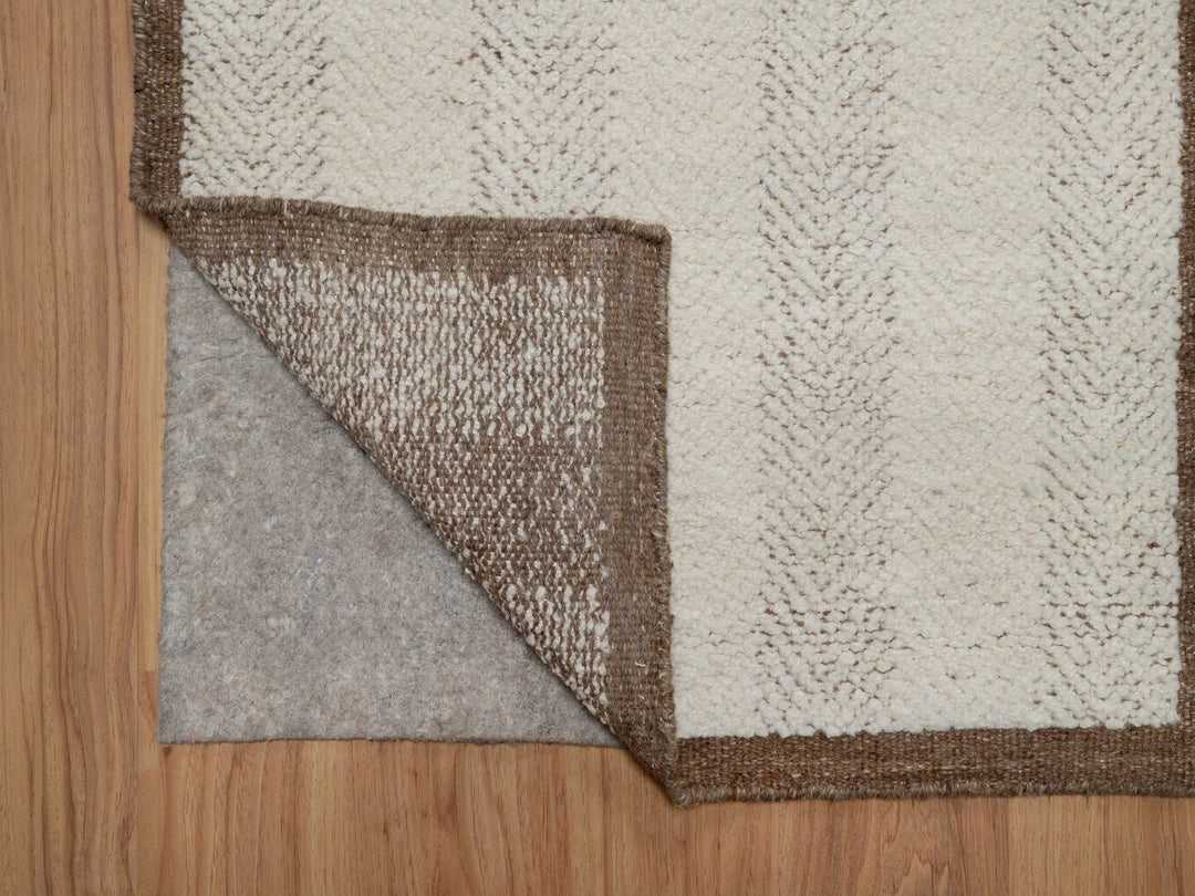 2'5" x 8'2" New Hand Knotted Ivory Wool Runner Oriental Rug - MOA10292264