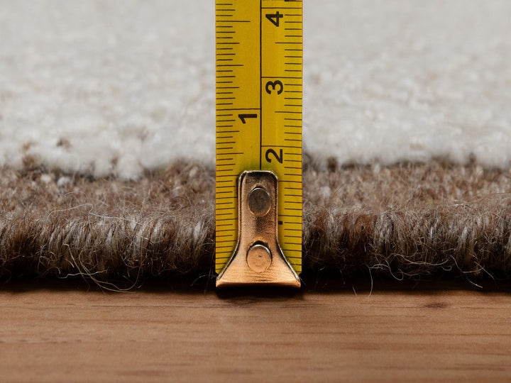 2'5" x 8'2" New Hand Knotted Ivory Wool Runner Oriental Rug - MOA10292264