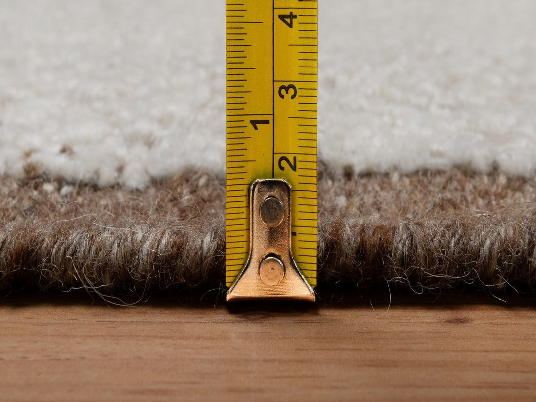 2'5" x 8'3" New Hand Knotted Ivory Wool Runner Oriental Rug - MOA10292265