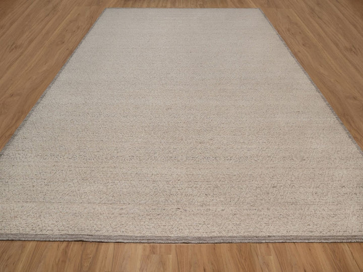 12'0" x 15'1" New Hand Knotted Brown Wool Rectangle Oriental Rug - MOA10292266