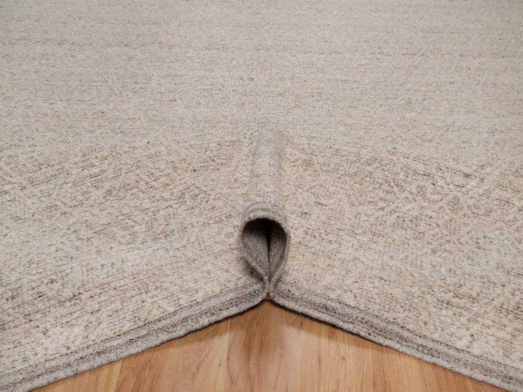 12'0" x 15'1" New Hand Knotted Brown Wool Rectangle Oriental Rug - MOA10292266