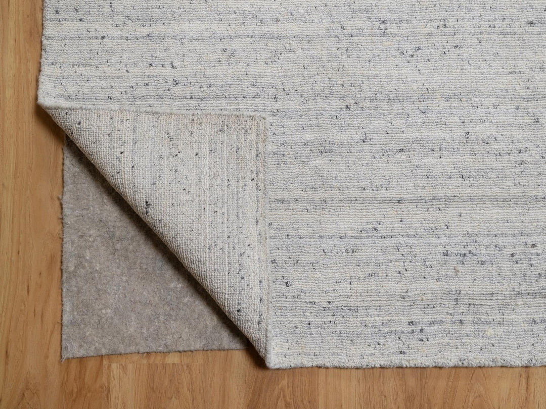 12'0" x 15'0" New Hand Loomed Grey Wool Rectangle Oriental Rug - MOA10292267