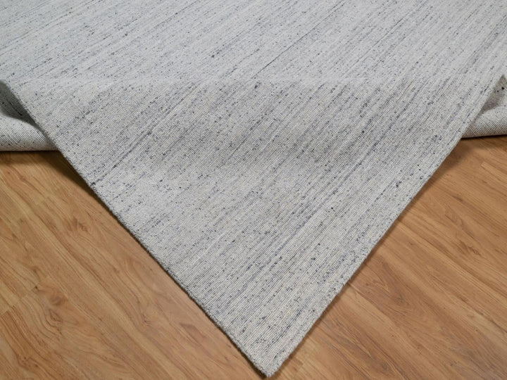 12'0" x 15'0" New Hand Loomed Grey Wool Rectangle Oriental Rug - MOA10292267