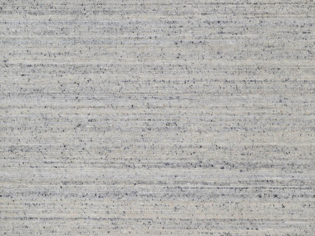 6'1" x 9'1" New Hand Loomed Grey Wool Rectangle Oriental Rug - MOA10292268