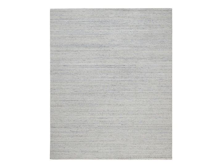 8'1" x 9'11" New Hand Loomed Grey Wool Rectangle Oriental Rug - MOA10292269