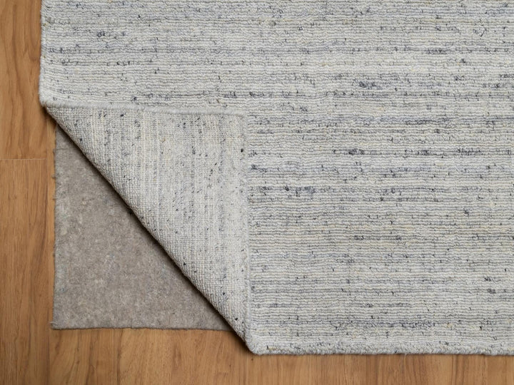 8'1" x 9'11" New Hand Loomed Grey Wool Rectangle Oriental Rug - MOA10292269