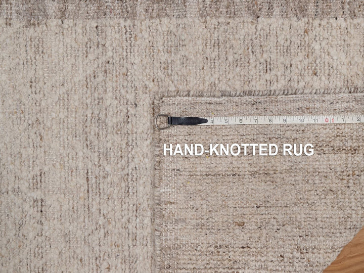 2'6" x 8'0" New Hand Knotted Brown Wool Runner Oriental Rug - MOA10292274