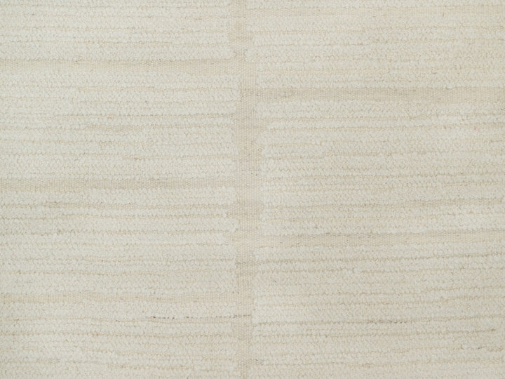 9'1" x 12'2" New Hand Knotted Ivory Wool Rectangle Oriental Rug - MOA10292278