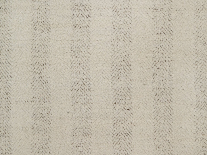 5'1" x 5'1" New Hand Knotted Ivory Wool Round Oriental Rug - MOA10292280