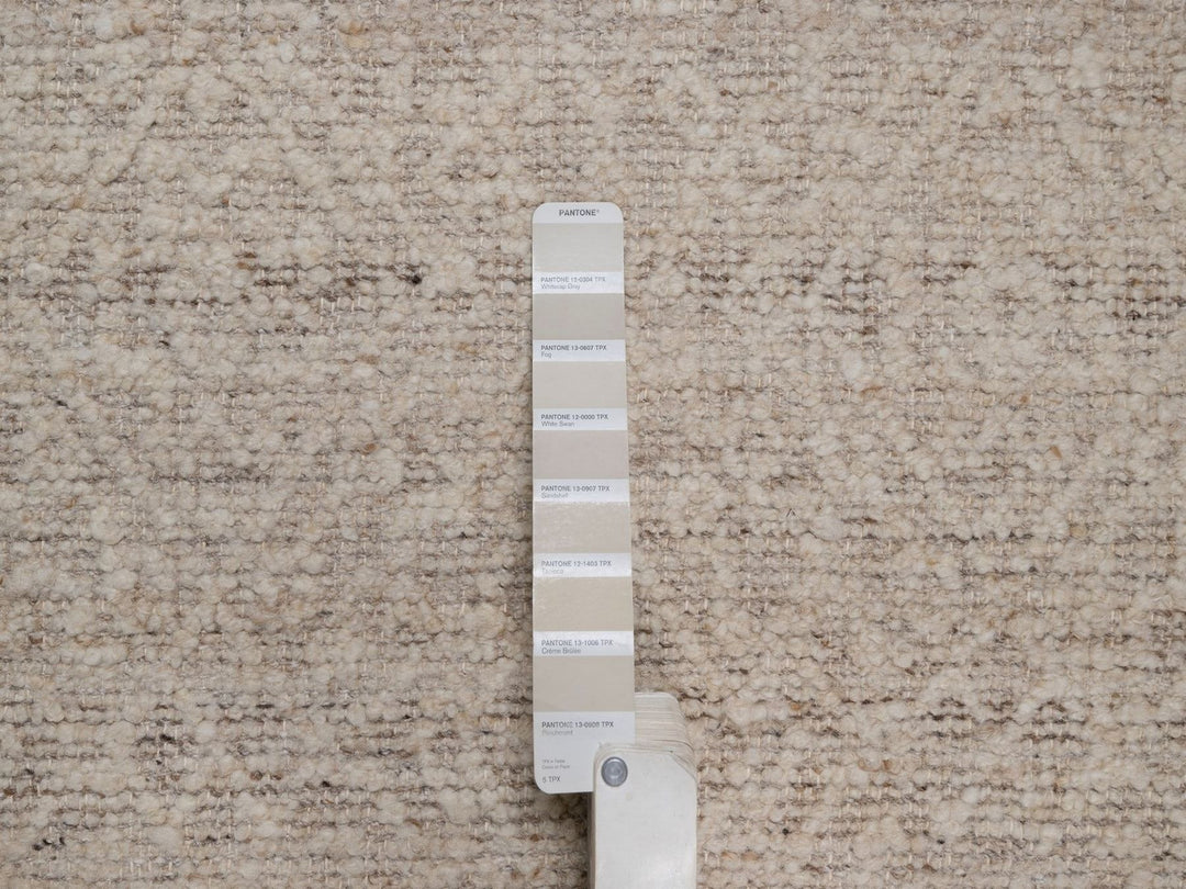 2'5" x 10'0" New Hand Knotted Brown Wool Runner Oriental Rug - MOA10292281