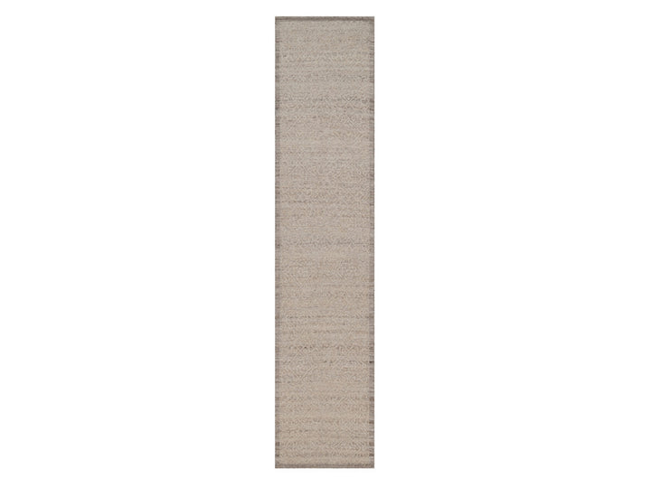 2'7" x 11'11" New Hand Knotted Brown Wool Runner Oriental Rug - MOA10292283