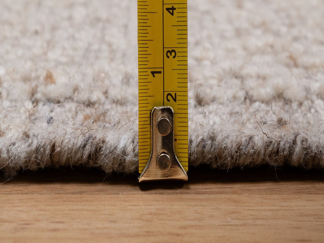 2'6" x 11'10" New Hand Knotted Brown Wool Runner Oriental Rug - MOA10292284