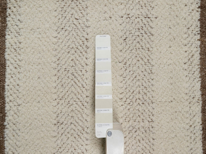 2'0" x 3'1" New Hand Knotted Ivory Wool Rectangle Oriental Rug - MOA10292287