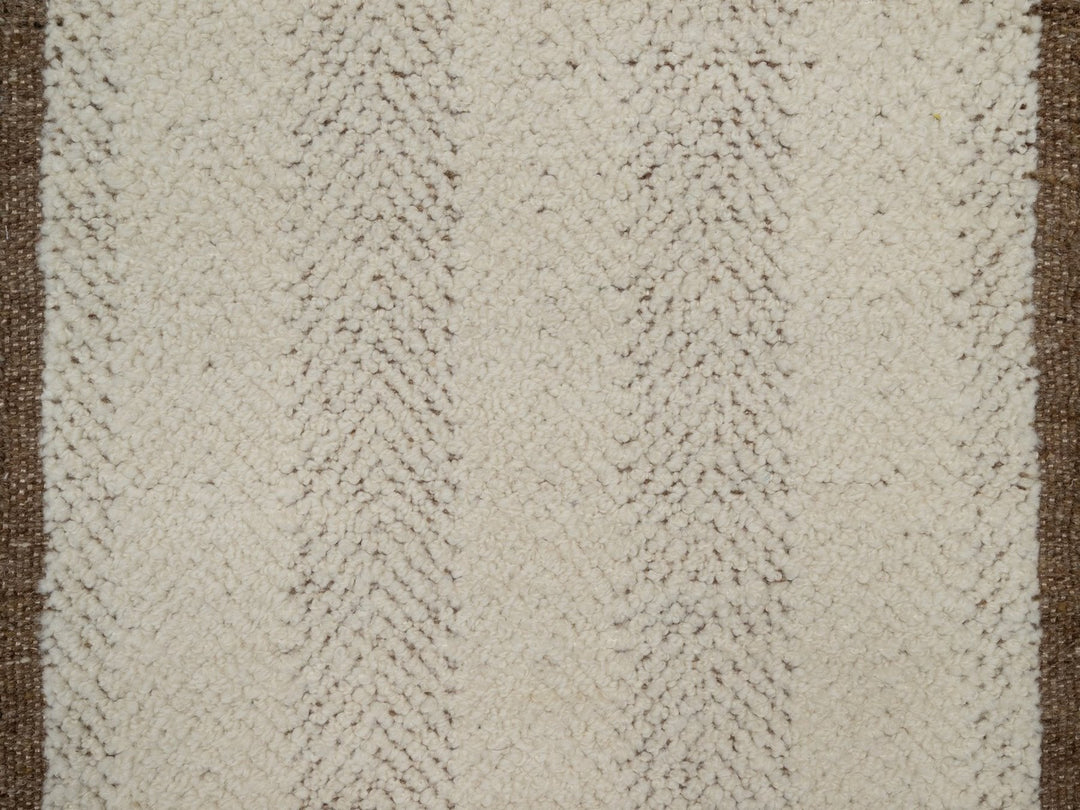 2'0" x 3'1" New Hand Knotted Ivory Wool Rectangle Oriental Rug - MOA10292287