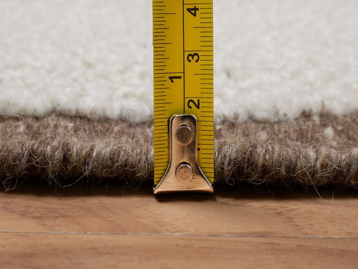 2'0" x 3'1" New Hand Knotted Ivory Wool Rectangle Oriental Rug - MOA10292287