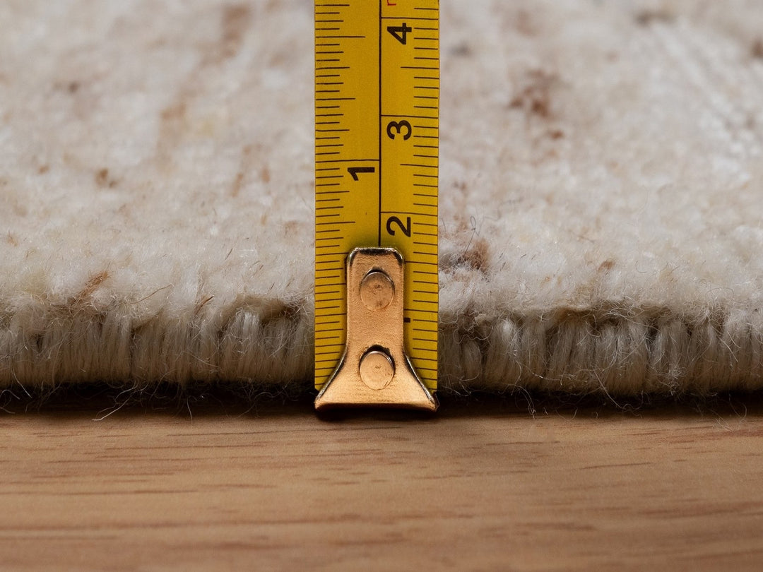 2'5" x 8'1" New Hand Knotted Ivory Wool Runner Oriental Rug - MOA10292289