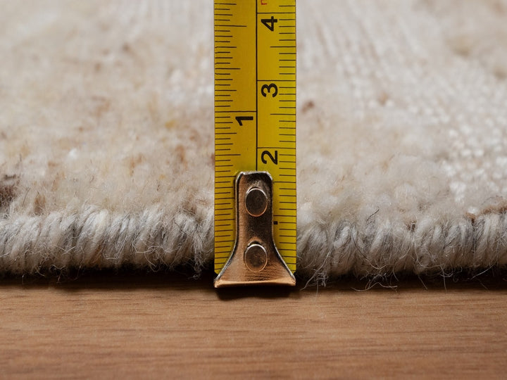 2'2" x 3'0" New Hand Knotted Ivory Wool Rectangle Oriental Rug - MOA10292290